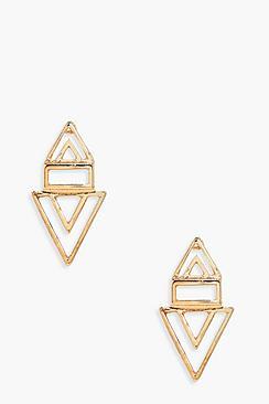 Boohoo Niamh Geometric Stud Earrings