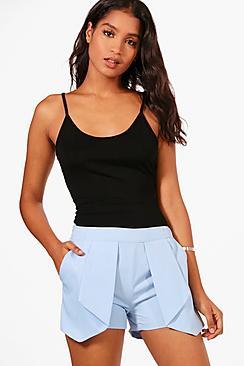 Boohoo Sonia Pleat Front Shorts