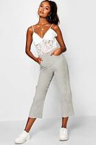 Boohoo Summer Cord Crop Flare Jean