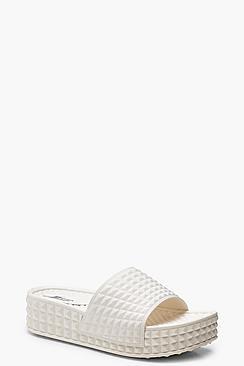 Boohoo Chunky Platform Sliders