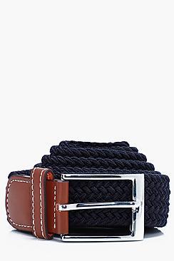 Boohoo Navy Elasticated Belt