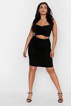Boohoo Plus Ruched Detail Skirt Co-ord Set