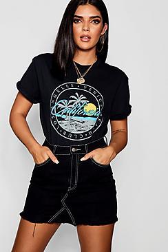 Boohoo California Slogan Tee