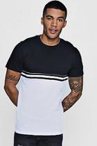 Boohoo Colour Block T-shirt With Sports Tape