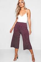 Boohoo Plus Polka Dot Culotte
