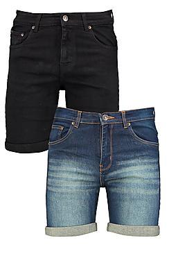 Boohoo 2 Pack Denim Shorts