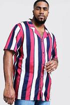 Boohoo Big And Tall Short Sleeve Revere Jersey Shirt