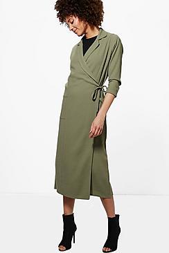 Boohoo Georgina Tie Detail Duster