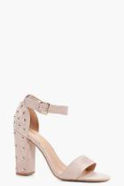 Boohoo Alice Studded Back Two Part Block Heels