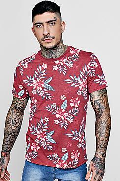 Boohoo All Over Floral Print T-shirt