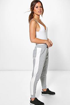 Boohoo Petite Jessy Contrast Stripe Sweat Jogger