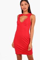 Boohoo Emma Under Bust Wire Cut Out Bodycon Dress