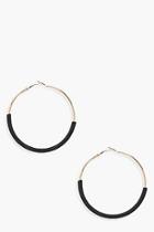 Boohoo Jane Two Tone Hoop Earrings