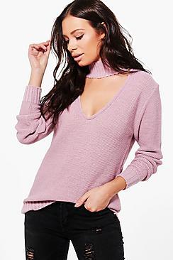 Boohoo Kimeya Choker Jumper