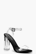 Boohoo Woman Slogan 2 Part Heels