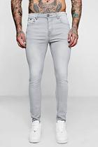 Boohoo Super Skinny Pale Grey Denim Jeans