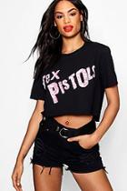 Boohoo Gabby Sex Pistols Cropped Tee