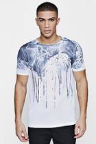 Boohoo Water Colour Drip Sublimation T-shirt