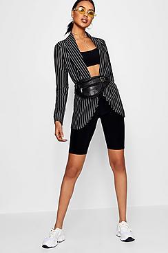 Boohoo Tasha Stripe Pocket Blazer
