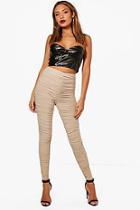 Boohoo Naomi All Over Rouched Soft Touch Leggings