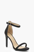 Boohoo Heidi Wide Fit Suedette 2 Part Heels