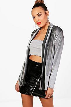 Boohoo Harriet Velvet Blazer
