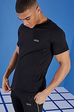 Boohoo Man Active Muscle Fit Raglan T-shirt