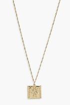 Boohoo Square Sovereign Necklace