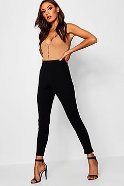 Boohoo Crepe Super Stretch Skinny Trousers