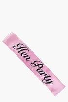 Boohoo Hen Party Sash