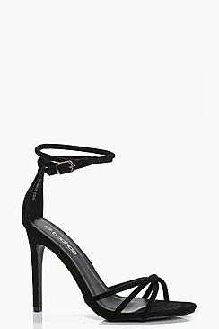 Boohoo Sofia Strappy Ankle Wrap Heels