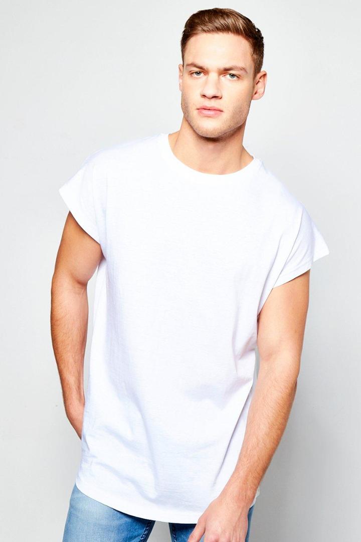 Boohoo Cap Sleeve T-shirt White