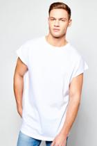 Boohoo Cap Sleeve T-shirt White