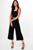 Boohoo Dorothy D-ring Crop & Culotte Co-ord Set Black