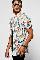 Boohoo Short Sleeve Floral Shirt