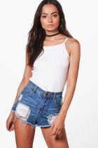 Boohoo Ella Basic Square Neck Top White