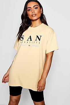 Boohoo Lissy San Francisco Slogan Tee