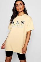 Boohoo Lissy San Francisco Slogan Tee