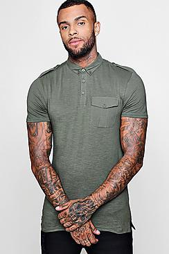 Boohoo Cotton Slub Polo