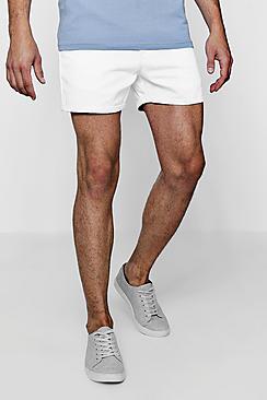 Boohoo Short Length Chino Short In White