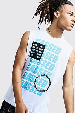 Boohoo Gassed Drop Armhole Tank