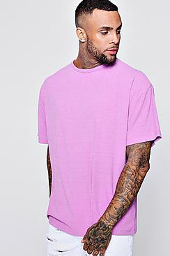 Boohoo Oversized Ribbed T-shirt