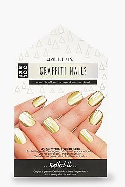Boohoo Soko Ready Graffiti Nails