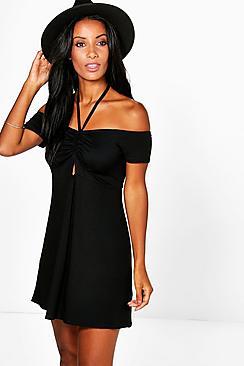 Boohoo Ava Halterneck Strappy Sundress
