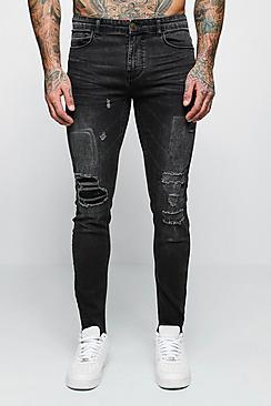 Boohoo Super Skinny Distressed Jeans