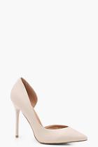 Boohoo Betty Pointed Asymmetric Heels