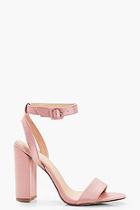 Boohoo Sophie Wrap Ankle Cylinder 2 Part Heels