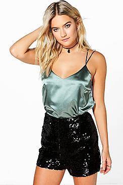 Boohoo Boutique All Over Sequin Shorts