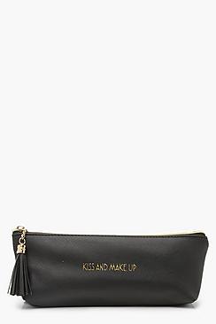 Boohoo Kiss & Make Up Cosmetic Bag