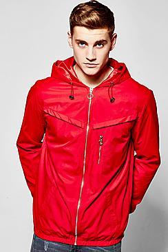 Boohoo Hooded Windbreaker Inspired Jacket